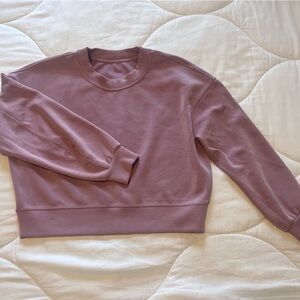 lululemon softstreme perfectly oversized cropped crew